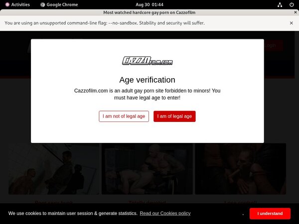 Cazzo.fr Password Login