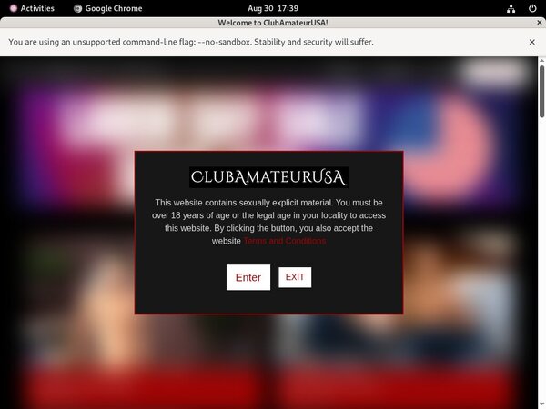 Club Amateur USA Free Entry
