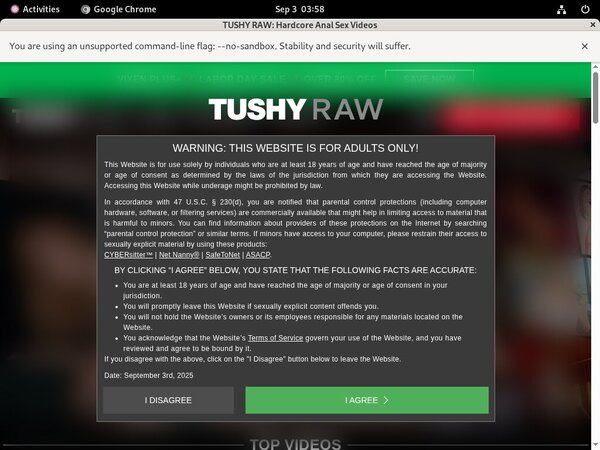 Discount Trial Tushy Raw