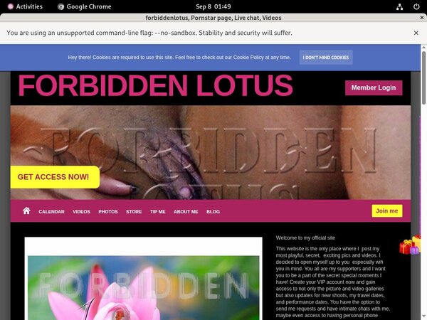 Forbiddenlotus Website Accounts