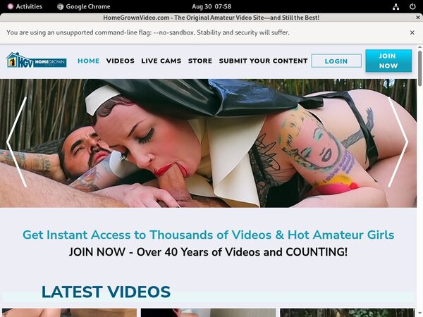 Homegrown Video Account Premium Free