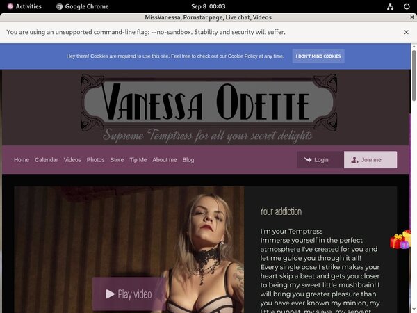 Joining MissVanessa