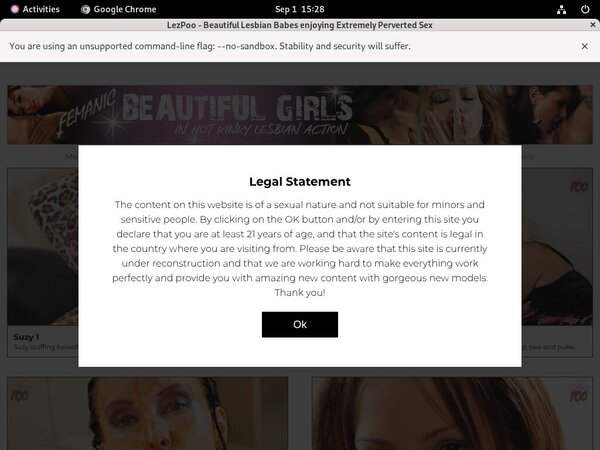 Lez Poo Sign Up Page