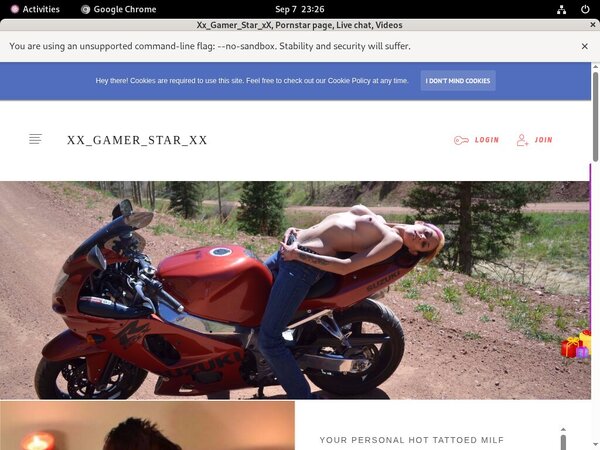 Login Xxgamerstarxx.modelcentro.com Free