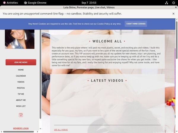 Lolashine.modelcentro.com Photo Gallery