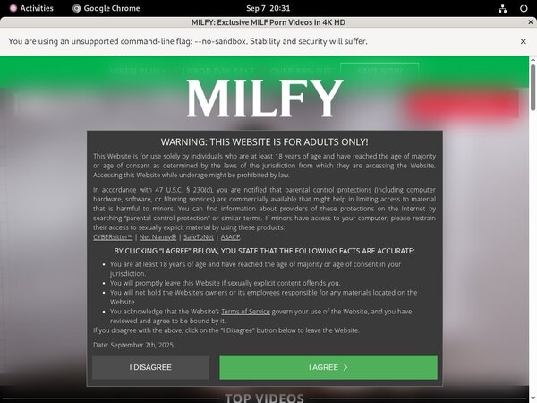 Milfy Benutzername