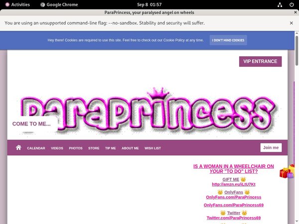 ParaPrincess 1 Day Trial