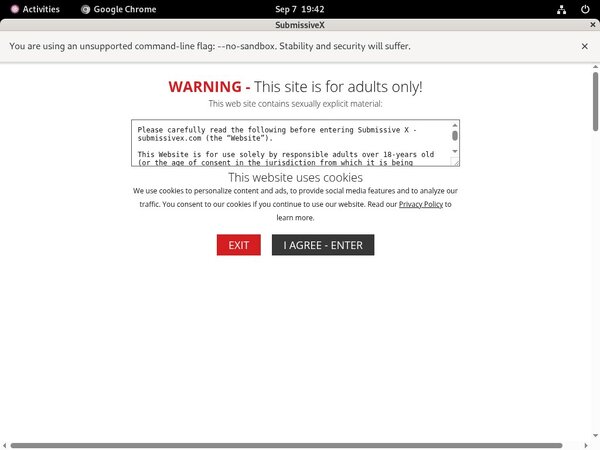 Submissive X Checkout Submissive X Checkout