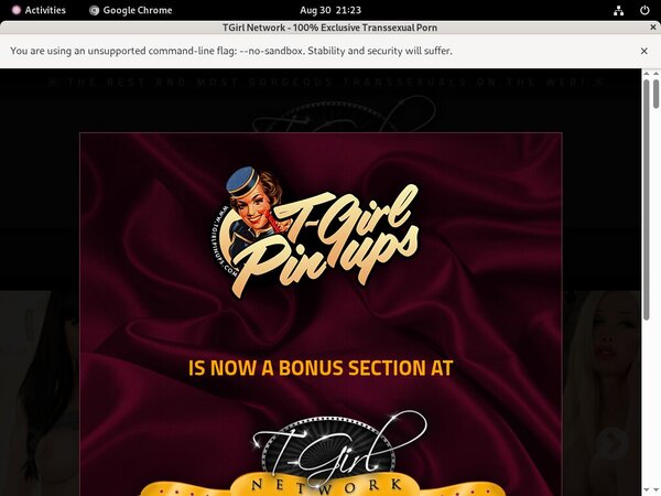TGirl Pinups Trial Membership $1 TGirl Pinups Trial Membership $1
