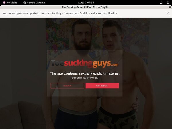 Toesuckingguys.com Receive Discount