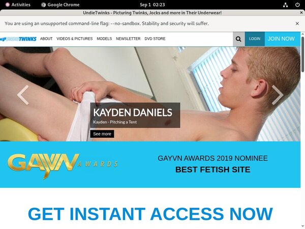 Twinks Undie Password