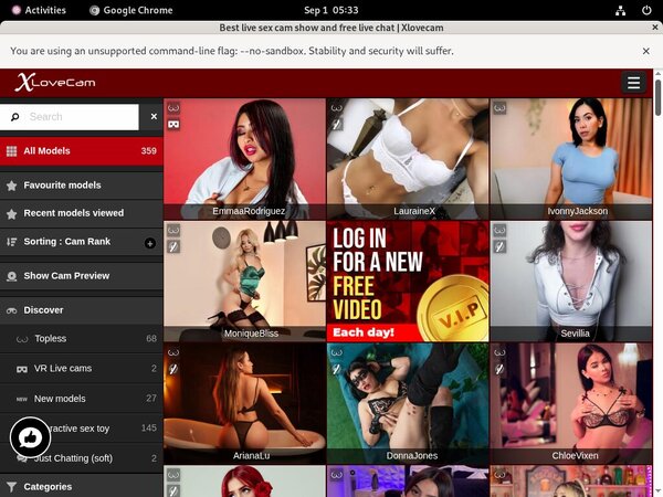 Xlovecam.com Freebies