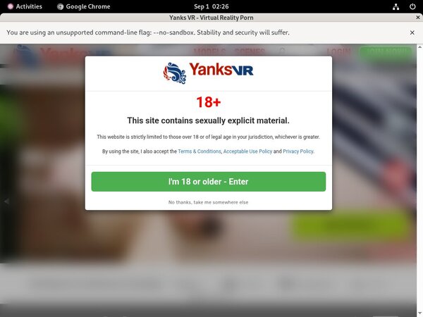 Yanks VR Paysite