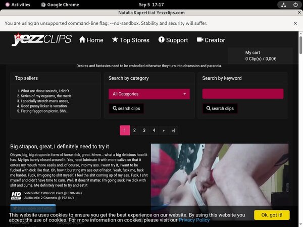 Yezzclips.com Clips4sale