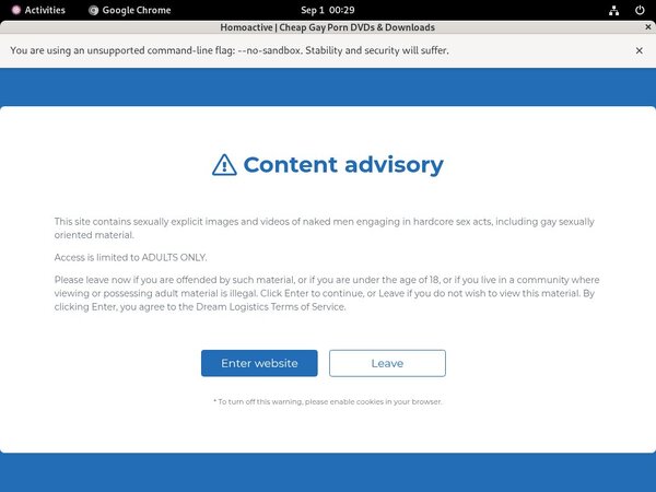 Homoactive.com Sign Up Form